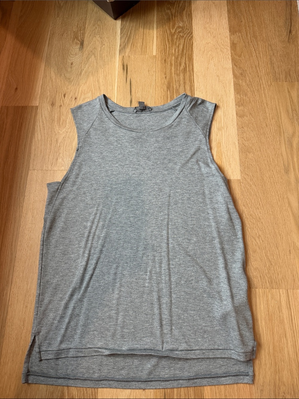 Women’s Lightweight Gray Tank Top – Classic Crew Neck
